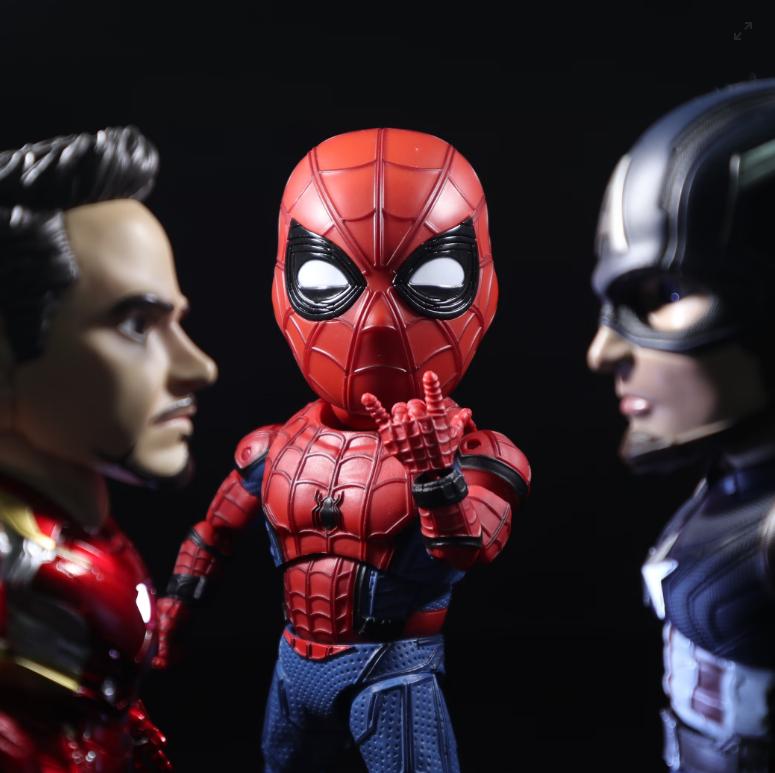 Spiderman, Iron Man and Captain America